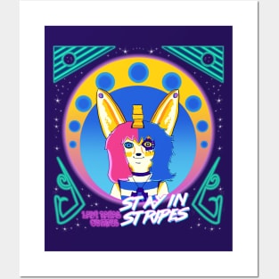 Stay in Stripes Version 1 (Stripe less circles) Posters and Art